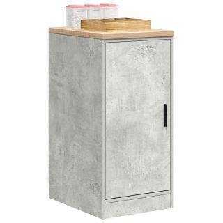 Гаражный шкаф для хранения вещей, бетонно-серый 40x51x85 см, сосна