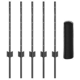 Aedapostid 5 tk U-kanal Hall 60 cm Teras
