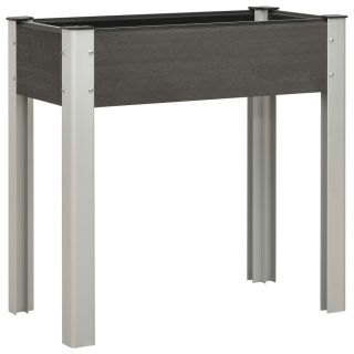 aia taimelava 75x40x75 cm, puidu-plasti segu, hall