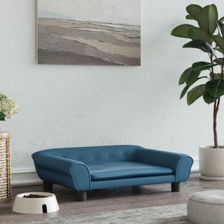 päevavoodi, sinine, 70 x 48 x 22 cm, samet