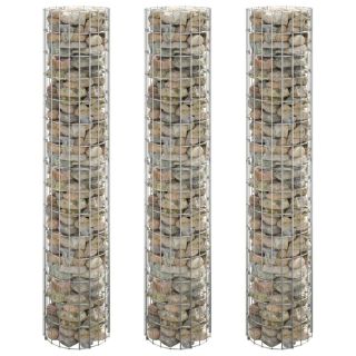 ringikujulised gabioon taimelavad 3tk tsingitud teras Ø30x150cm