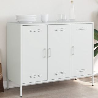 puhvetkapp, valge, 100,5 x 39 x 79 cm, teras