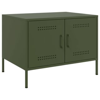 журнальный столик, оливково-зеленый, 68x50x50,5 см, сталь