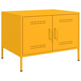 журнальный столик, горчично-желтый, 67x50x44 см, сталь