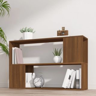 книжный шкаф, коричневый дуб, 100 x 24 x 63 см, искусственное дерево