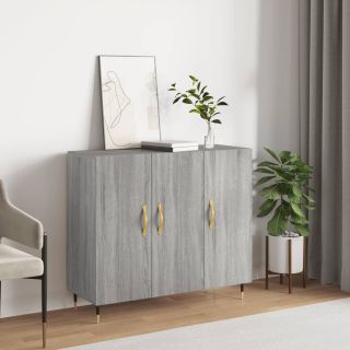 puhvetkapp, hall Sonoma tamm, 90 x 34 x 80 cm, tehispuit