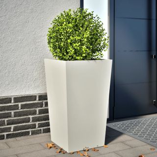 aia taimekast, valge, 45x45x75 cm, teras