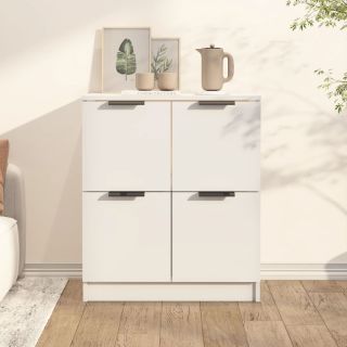 буфет белый 60x30x70 см, искусственное дерево