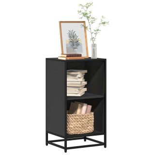 raamatukapp Must 40x35x76 cm Engineered Wood