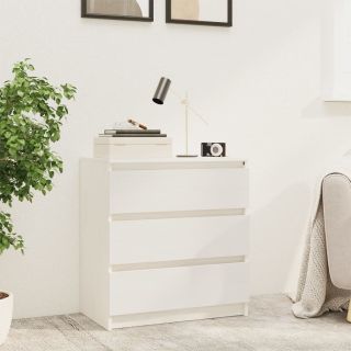 тумбочка прикроватная, белая, 60 x 36 x 64 см, сосна