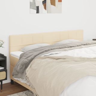 voodipeatsid 2 tk, kreemjas, 100x5x78/88 cm, kangas