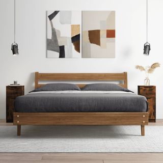 puhvetkapp, Suitsutatud tamm, 30 x 30 x 70 cm, tehispuit