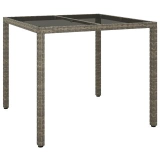 aiaga söögilaud hall 90x90x75 cm polürotang