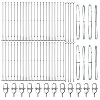 Piirdepostid Baasplaadiga 52 tk Ø32mm 110cm Galvaniseeritud Teras