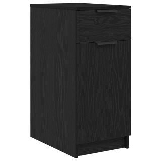 Lauakapp mustast tammepuidust - 33x50x75 cm - Valmistatud insenerpuidust