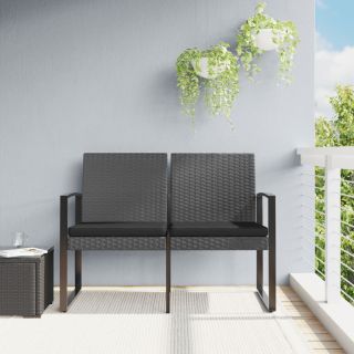 2-kohaline aiapink patjadega, tumehall, PP-rotang