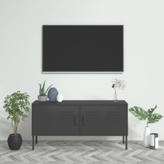Тумба под ТВ, антрацит, 105 x 35 x 50 см, сталь