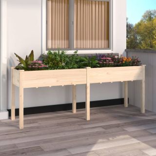 voodriga taimelava, 203 x 53 x 76 cm, nulupuit