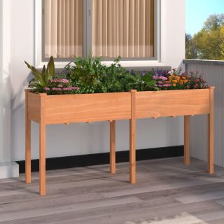 voodriga taimelava, pruun, 161 x 45 x 76 cm, nulupuit