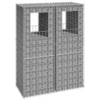 gabioonkorvid 2 tk, 50 x 50 x 140 cm, raud
