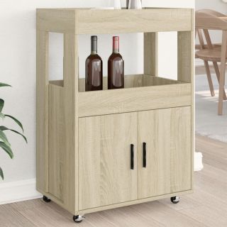 baarikäru Sonoma tamm 60x39,5x89 cm tehispuit