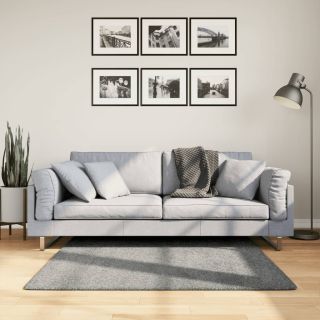 Ковер ворсистый с высокой бахромой, зеленый, 120x120 см