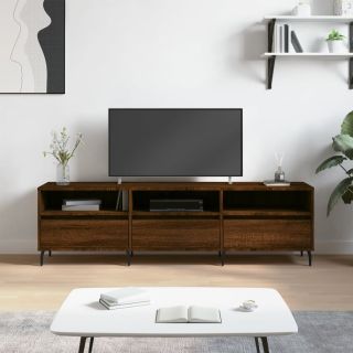 telerikapp, pruun tamm, 150x30x44,5 cm, tehispuit