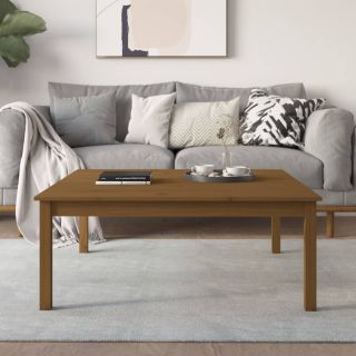 kohvilaud, meepruun, 100x100x40 cm, männipuit
