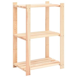 3-х уровневая полка для хранения 60 x 38 x 90 см, сосновая древесина, 150 кг