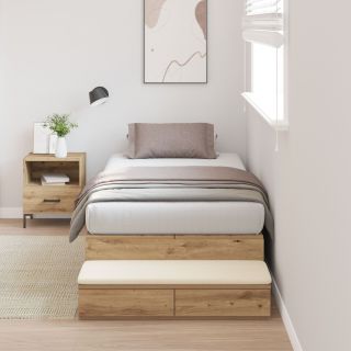 Hoiukohaga voodiraam Artisan tamm 100x200 cm