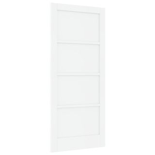 siseuks 'ORKDAL'valge 86x198.5x4 cm massiivne puidust männipuit