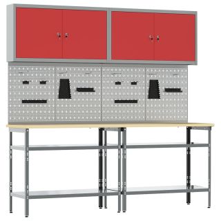 8-osaline töölaudade komplekt, hall teras