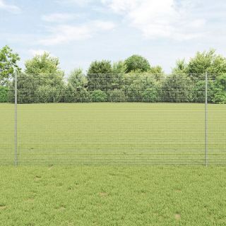 Keevitatud Traadi Aed 44 U Postiga Hõbedane 1.2x50 m Teras