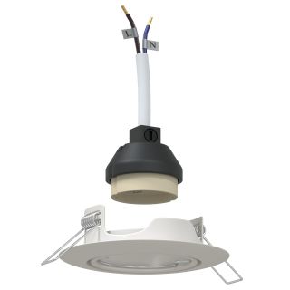 Sisse paigaldatud Spotlights 12 tk Ümmargune GU10 Valge Ø90 mm Teras
