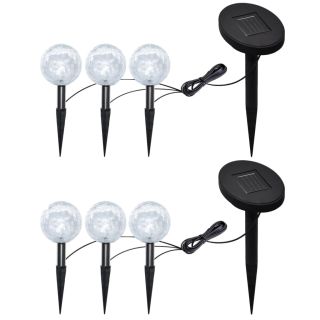 aialambid, 6 tk, LED, maavaiade ja päikesepaneeliga
