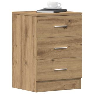 Тумбочки прикроватные 2 шт Дуб Artisan 38x35x55 см из Деревокомпозита