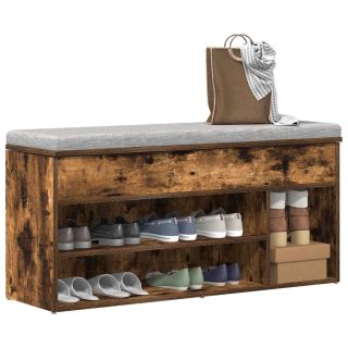 jalatsipink, suitsutatud tamm, 102x30,5x45 cm, tehispuit