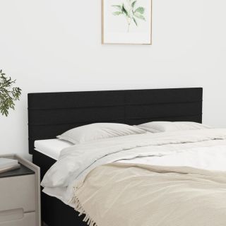 voodipeatsid 2 tk, must, 72x5x78/88 cm, kangas