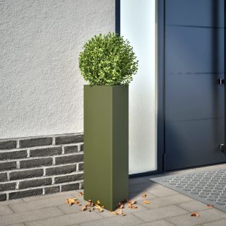 aia taimekastid 2 tk, roheline, kolmnurk, 30x26x75 cm, teras