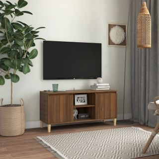 puitjalgadega telerikapp, pruun tamm, 103,5x35x50 cm