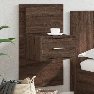 seinale kinnitatav öökapp LED-tuledega, pruun tamm