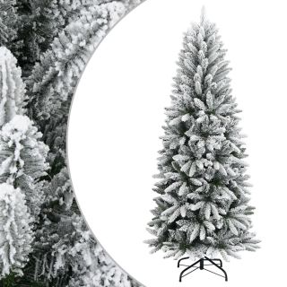 kunstkuusk lumiste okstega, 210 cm, PVC ja PE