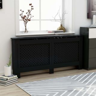 radiaatorikate, must, 172 x 19 x 81,5 cm, MDF