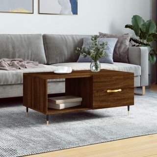 журнальный столик, коричневый дуб, 90 x 50 x 40 см, искусственное дерево