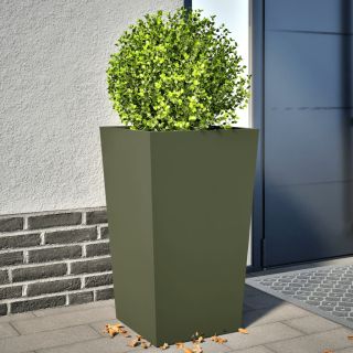 aia taimekastid 2 tk, oliiviroheline, 45x45x75 cm, teras