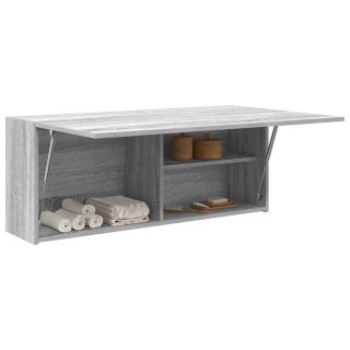 vannitoa seinakapp, hall sonoma tamm, 100x25x40 cm, tehispuit