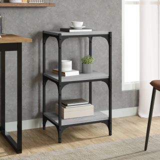 Книжный шкаф, Sonoma Grey, 40 x 33 x 70,5 см, искусственное дерево и сталь
