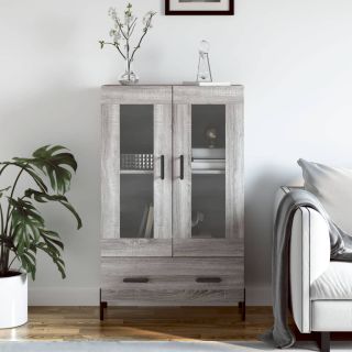 kõrge kapp, hall Sonoma tamm, 69,5 x 31 x 115 cm, tehispuit