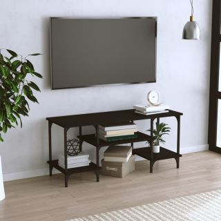 Тумба под ТВ, черная, 102 x 35 x 45,5 см, искусственное дерево