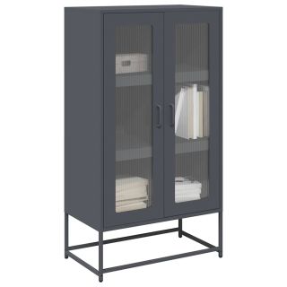 Высокий бортик Антрацит 68x39x123 см Сталь